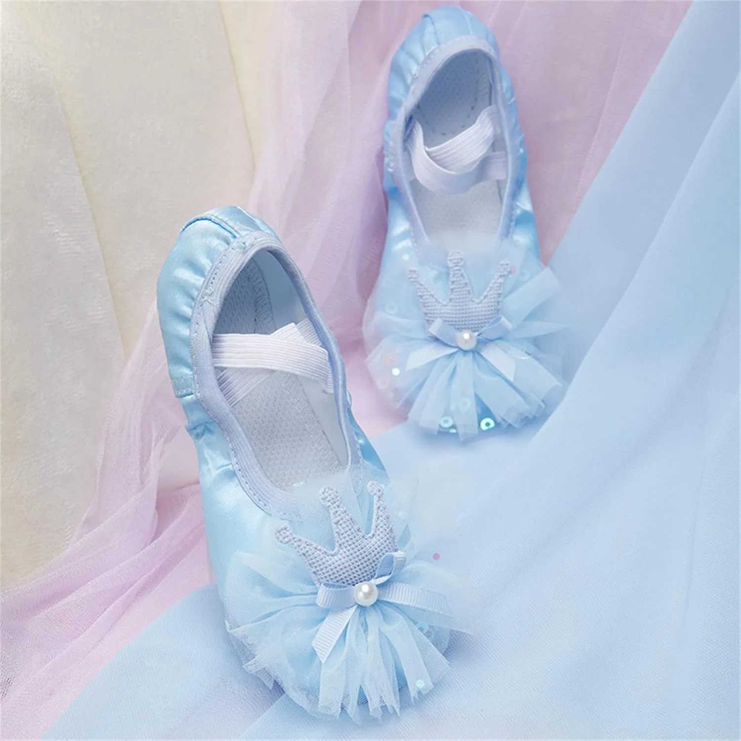 Детские балетки для девочек с принтом Ballet Shoes для девочек, Blue — фото 2