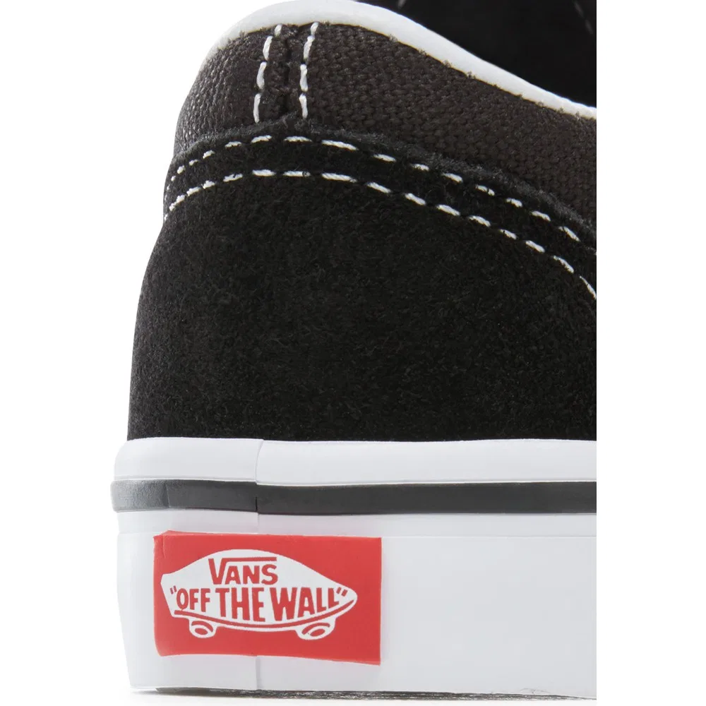 Детские кроссовки для мальчиков с застежкой на липучке TD Old Skool V Black Vans — фото 4