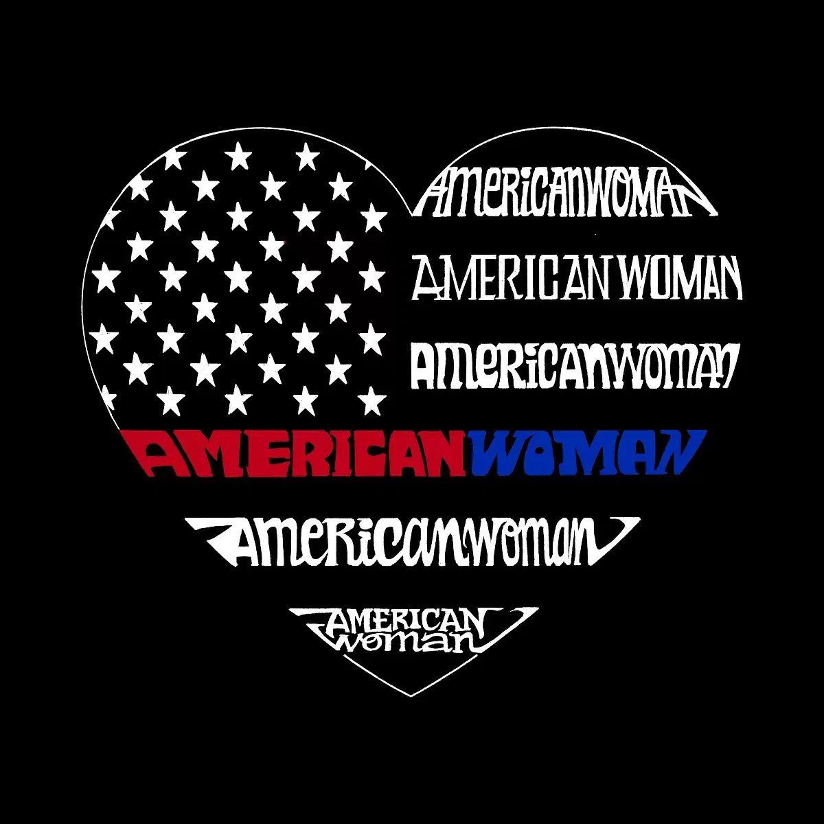 Детская толстовка на молнии с принтом American Woman LA Pop Art, Black — фото 2