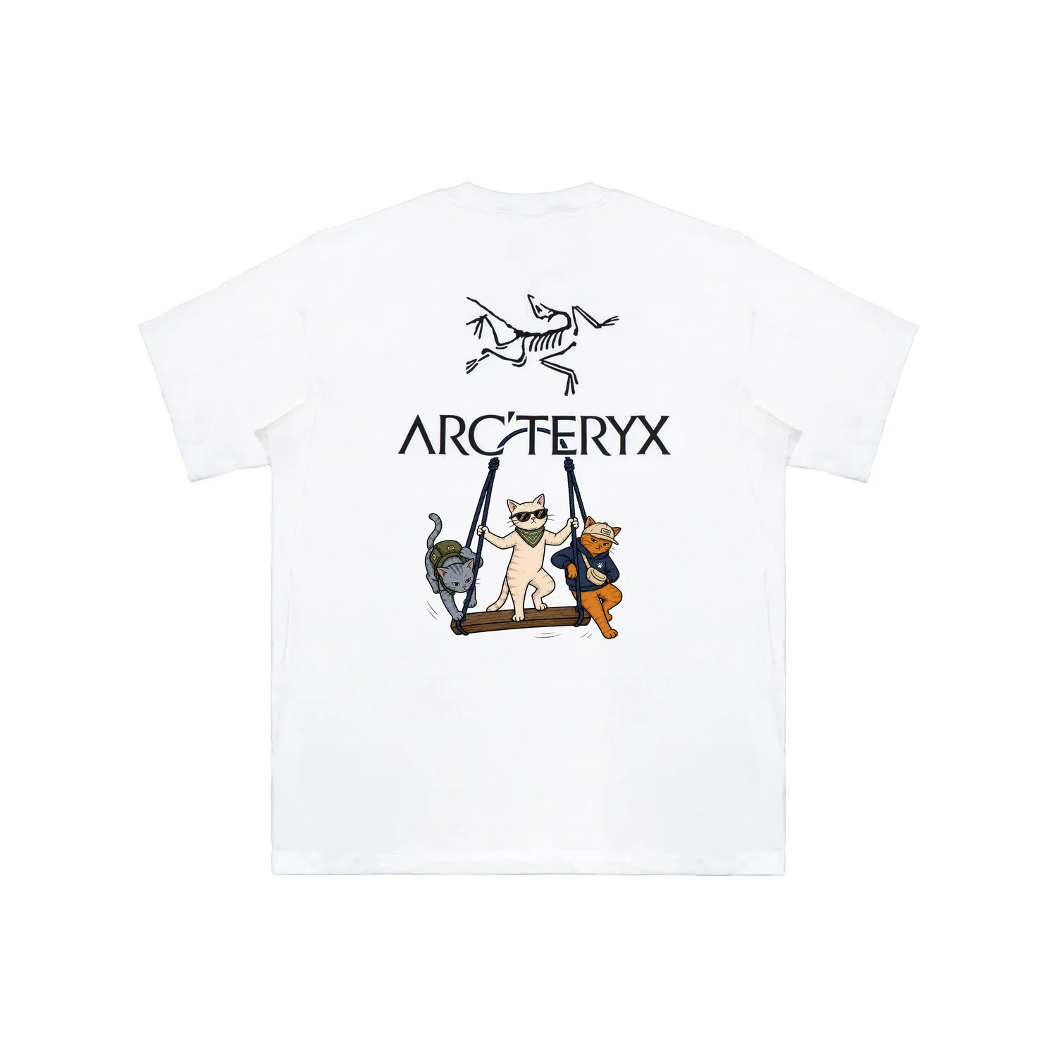 Футболка с круглым вырезом тонкая, KRAGG, Arcteryx, White