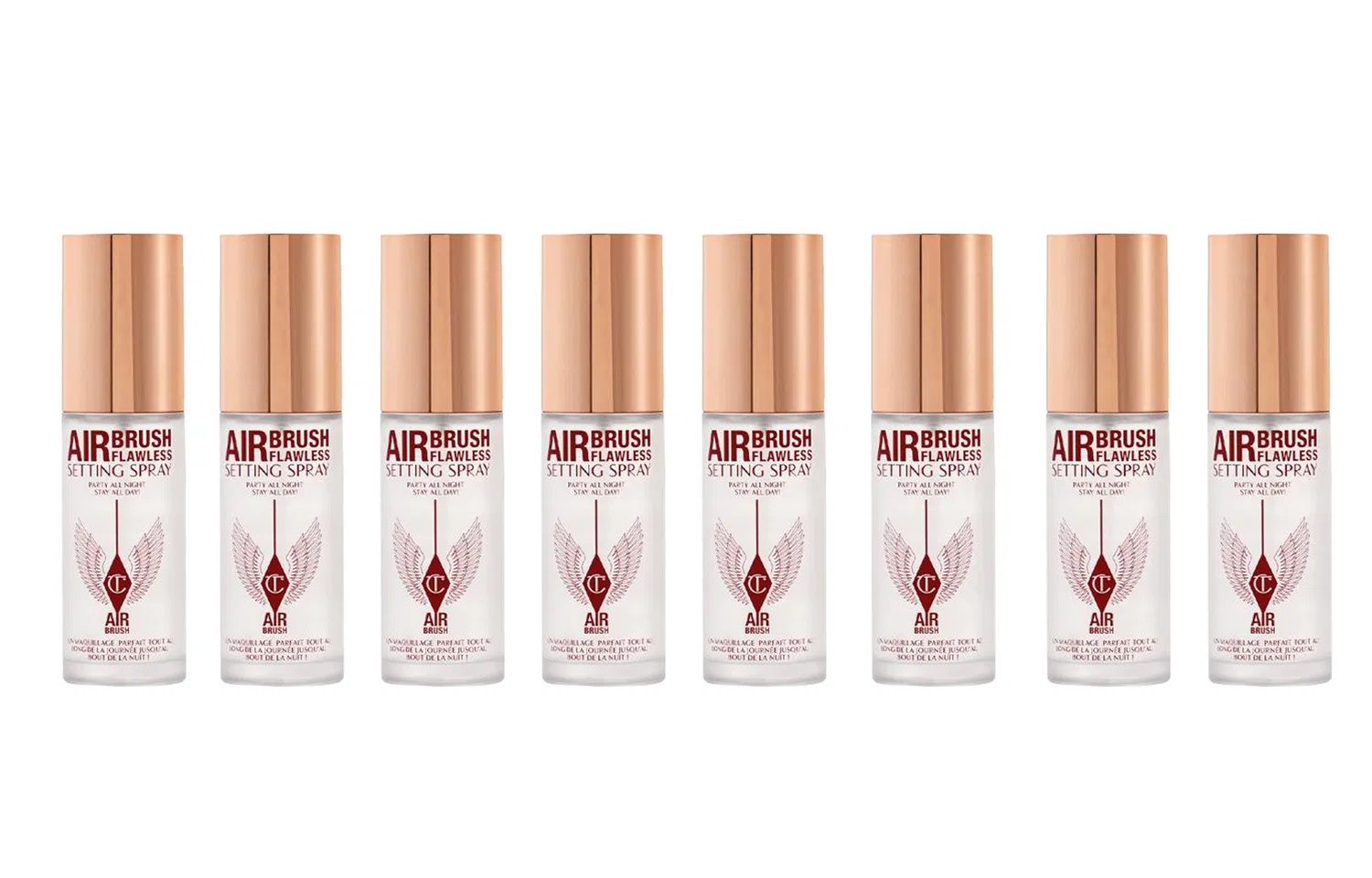 Набор мини-спреев для фиксации макияжа Charlotte Tilbury, 34 мл x 8, Soft Focus