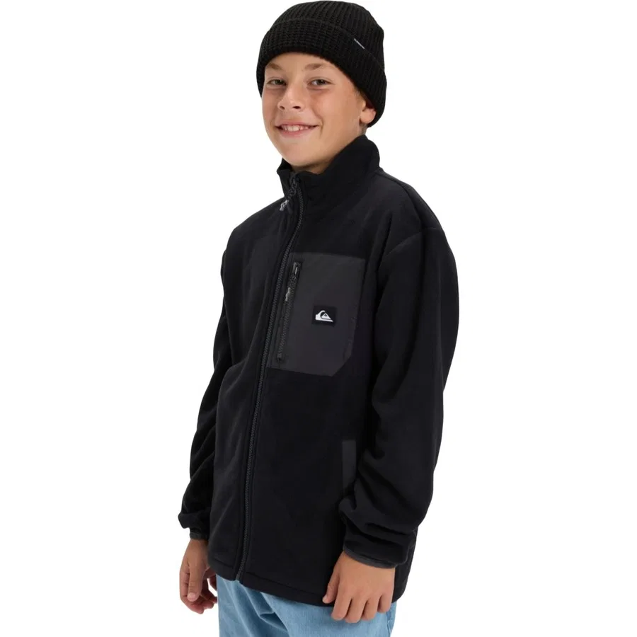 Детская флисовая куртка с молнией Ice Fields Fz Quiksilver, Черный — фото 2