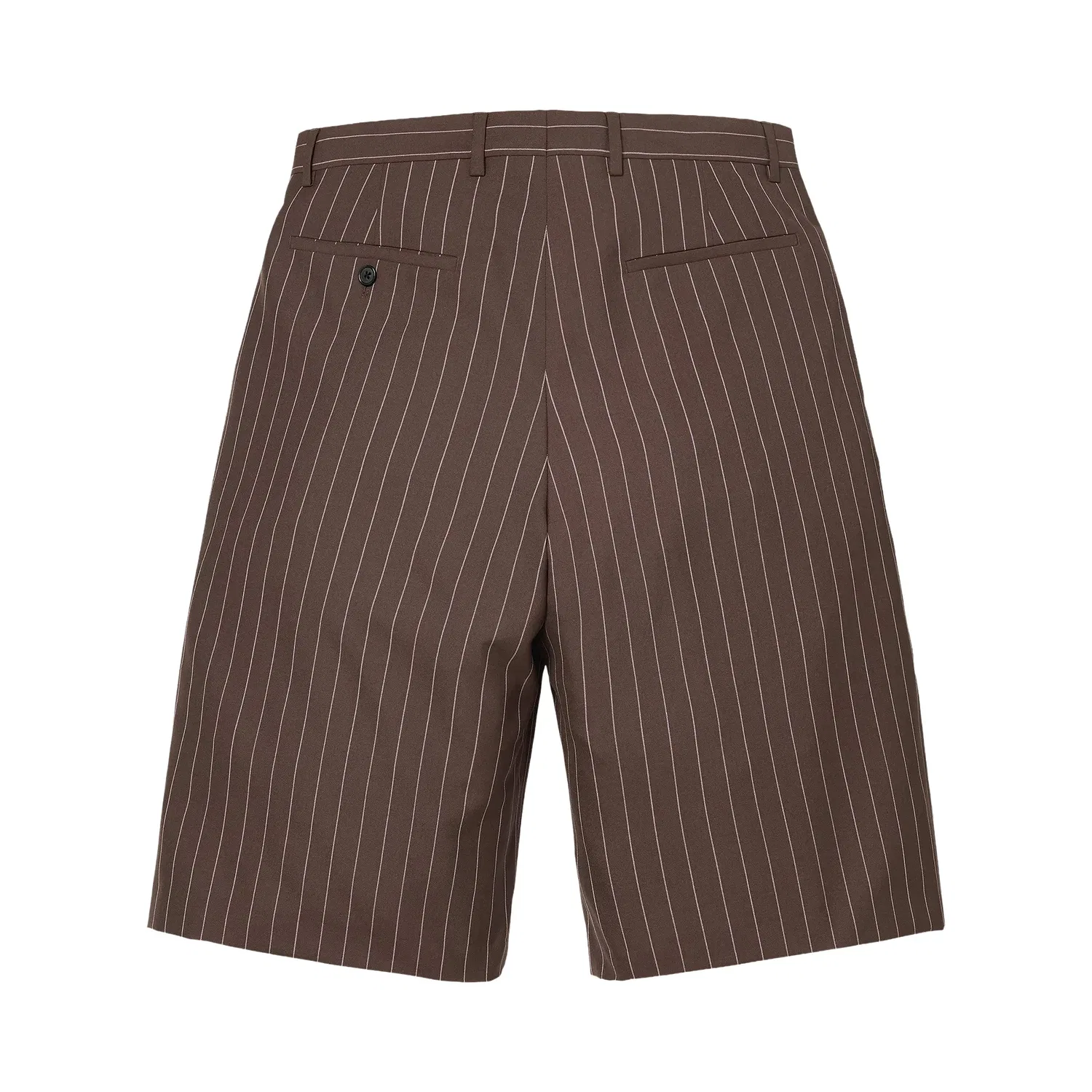 Брюки-шорты Supreme Pinstripe из шерсти, коричневый — фото 2