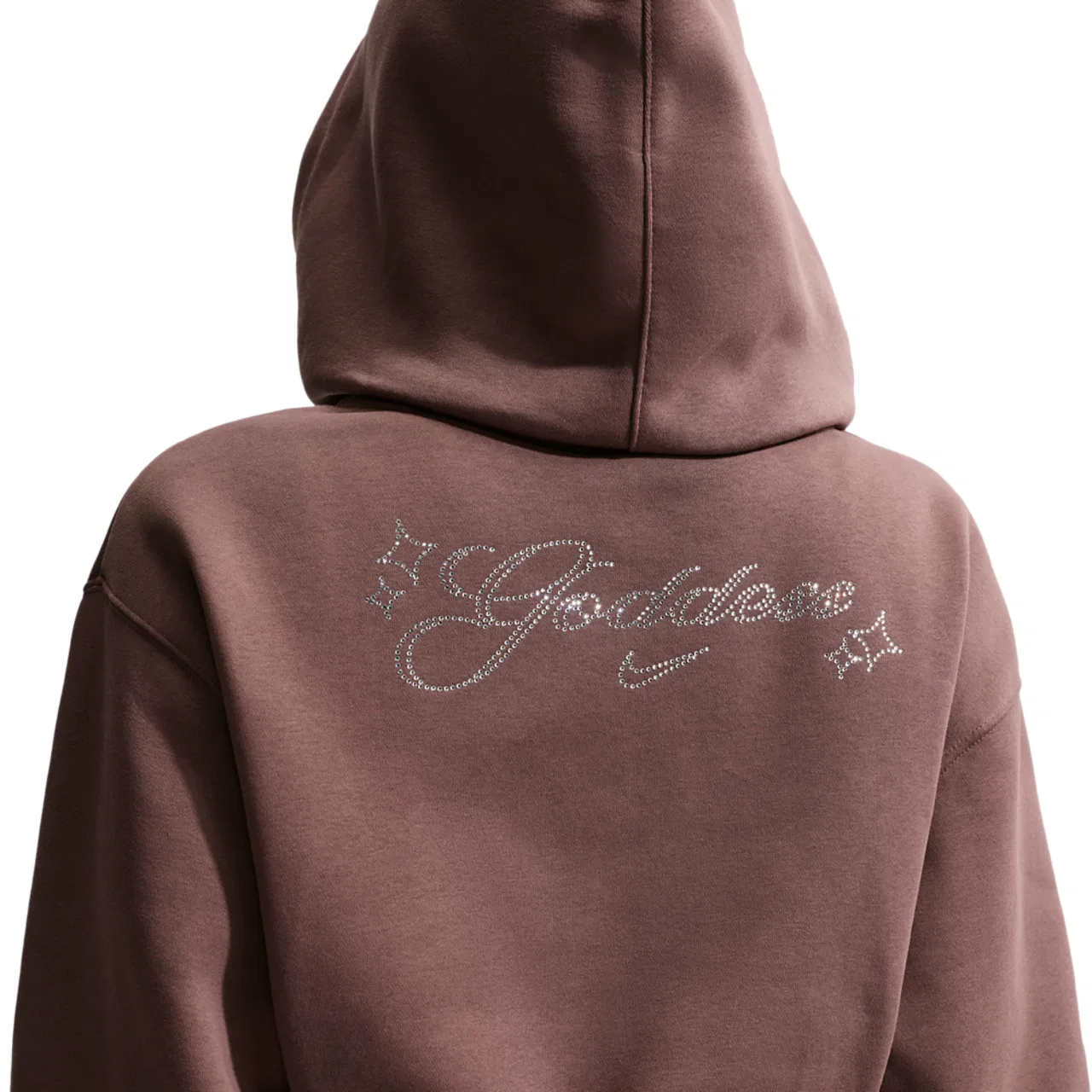 Женское укороченное худи с молнией Phoenix Fleece Bling Nike, цвет Tattoo/Tattoo — фото 2