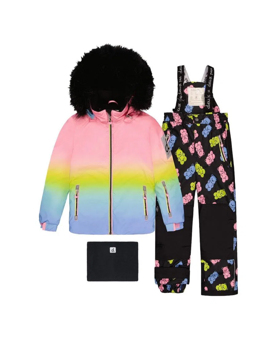 Детский комплект из куртки и полукомбинезона Deux par Deux, Multicolor Gradient