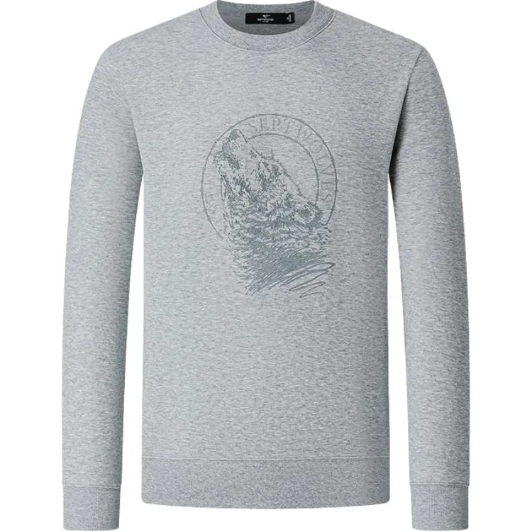 Детский свитшот с круглым вырезом Heather Gray SEPTWOLVES