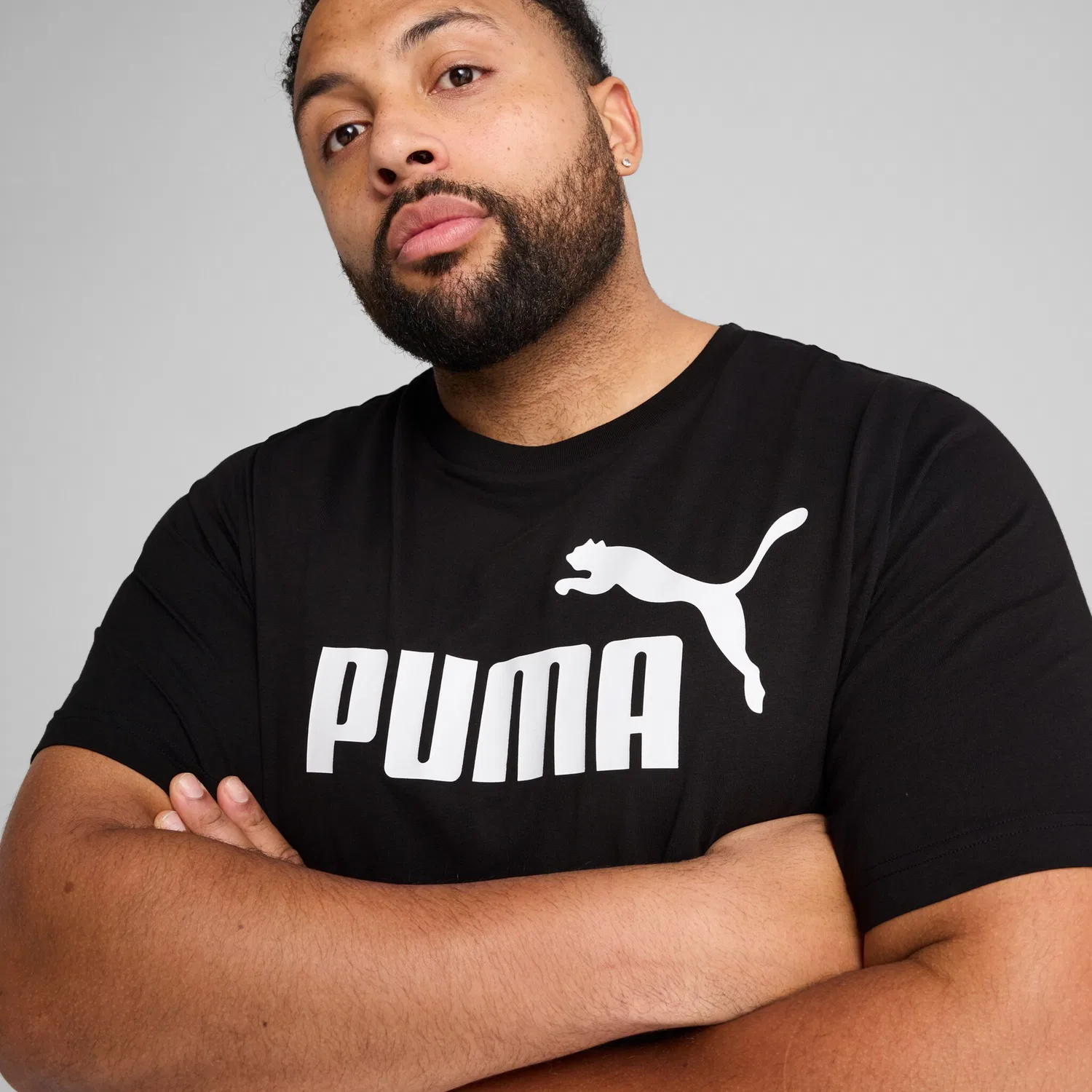 Детская футболка с логотипом PUMA, Black — фото 3
