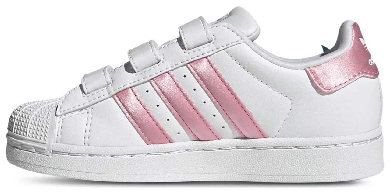 Детские кроссовки Superstar Alice Adidas, белый/розовый — фото 2