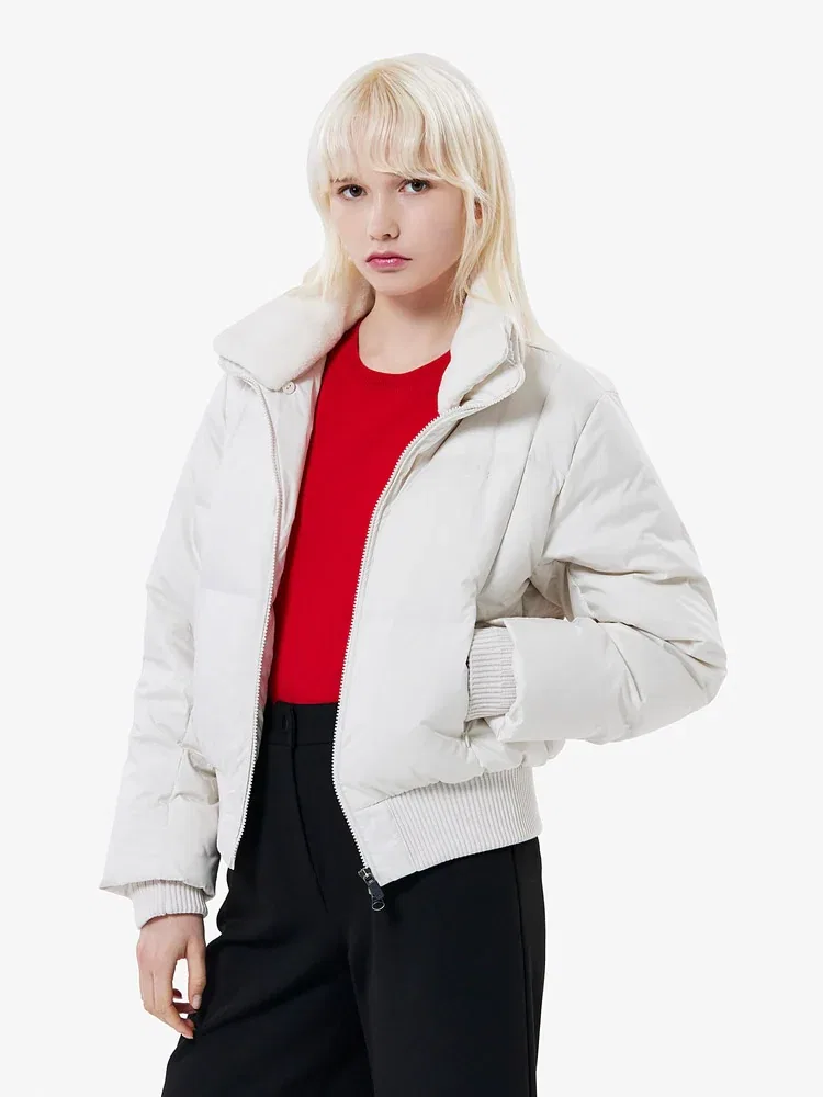 Куртка женская LACOSTE White, на молнии, легкая