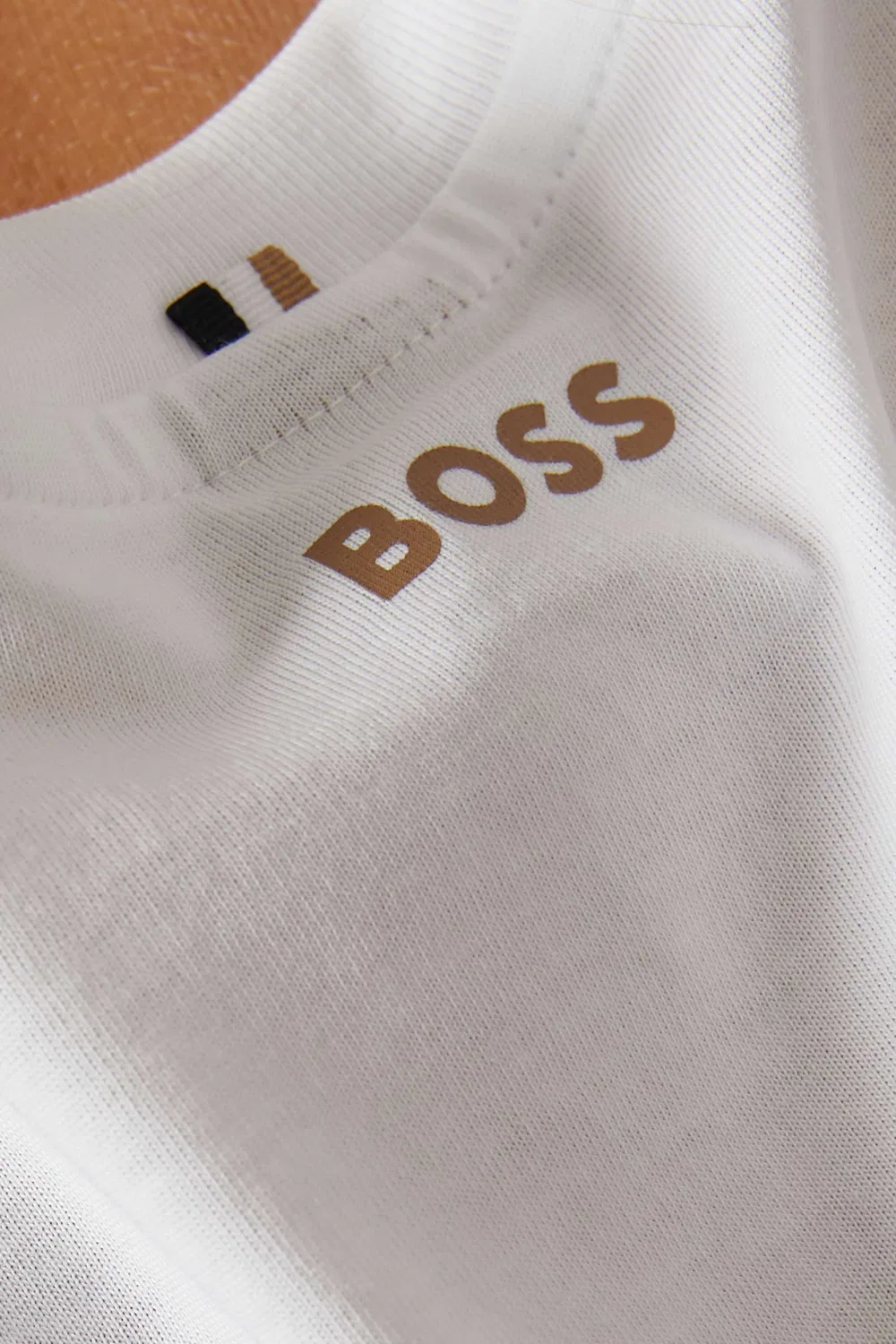 Футболка свободного кроя из органического хлопкового джерси BOSS — фото 4