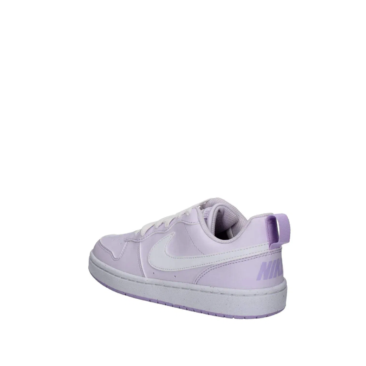 Детские кроссовки для мальчиков с закрытой шнуровкой Court Borough Low Recraft NIKE, Lilac White — фото 2