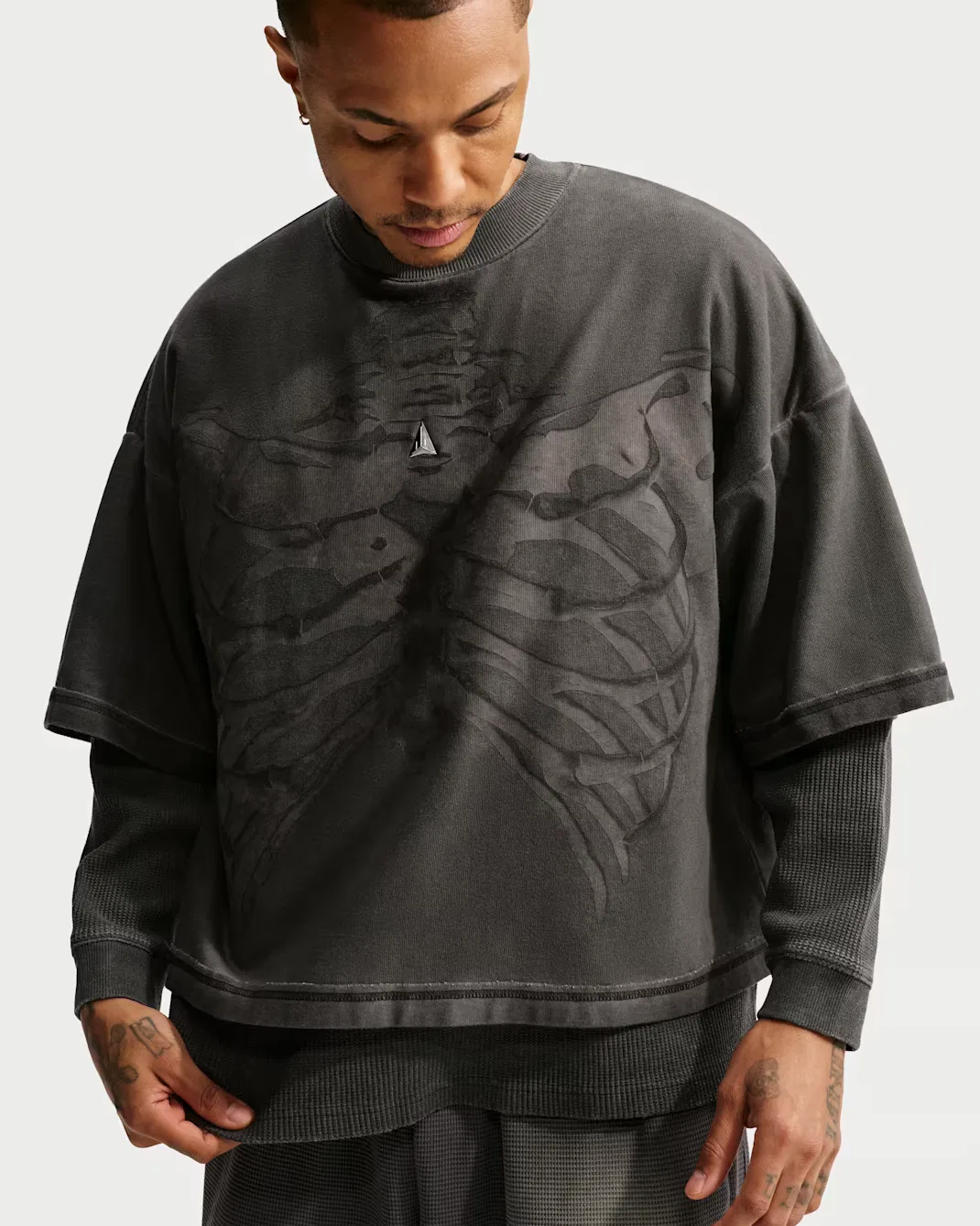 Мужская баскетбольная футболка с длинными рукавами Dri-FIT Ja Nike, Black