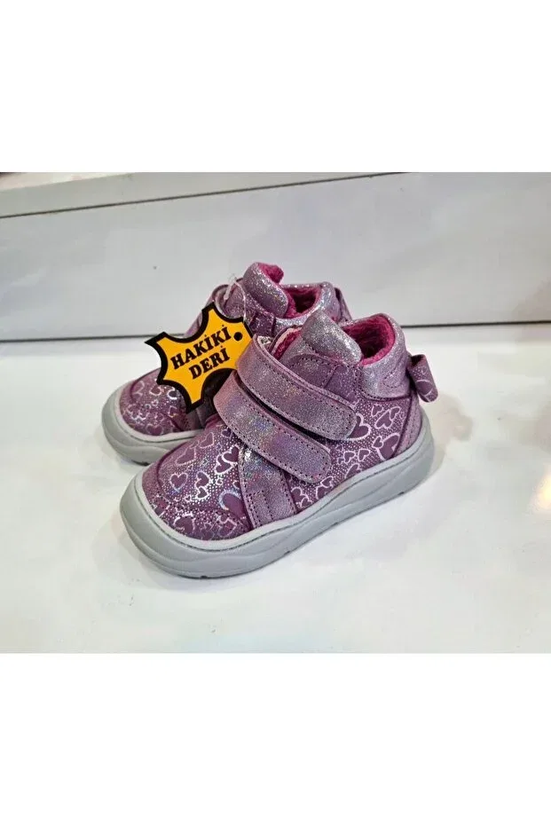 Детские ботинки для девочек на липучке Ege Kids, Purple