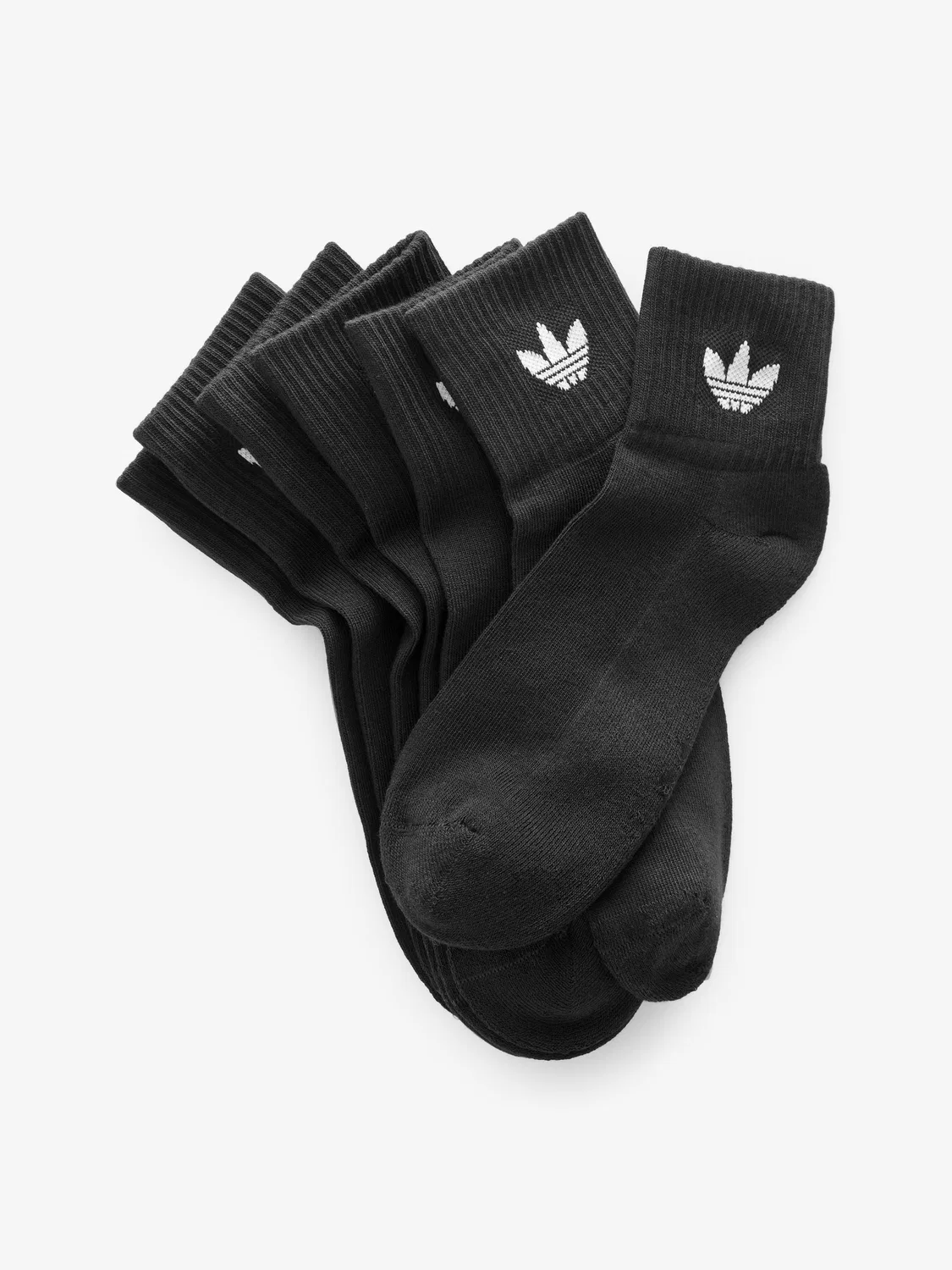 Носки средней высоты, 6 пар, adidas Originals, черный — фото 2