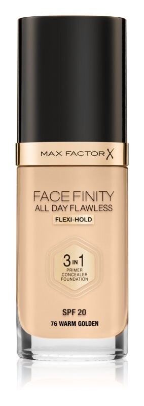 

Тональный крем повышенной стойкости SPF 20 Max Factor Facefinity All Day Flawless, оттенок 76 Warm гolden 30 мл