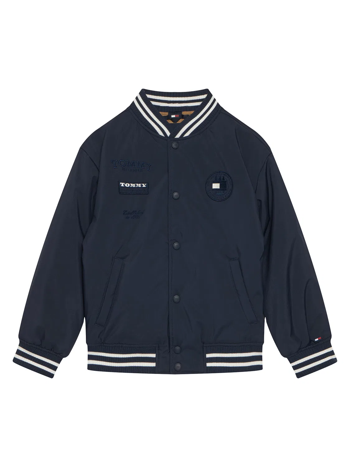Бомбер стандартного кроя для мальчика Graphic Tommy Hilfiger, темно-синий