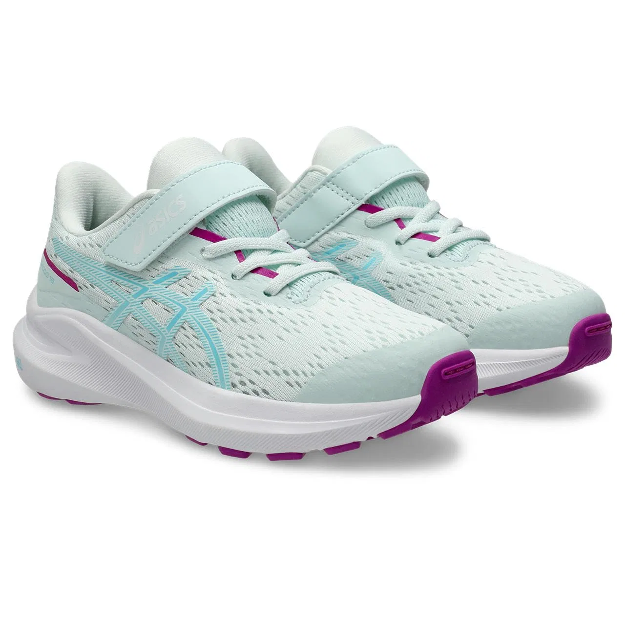 Детские кроссовки для мальчиков с гелевой подушкой Gt-1000 13 Ps ASICS, Bright Cyan Relaxing Sea