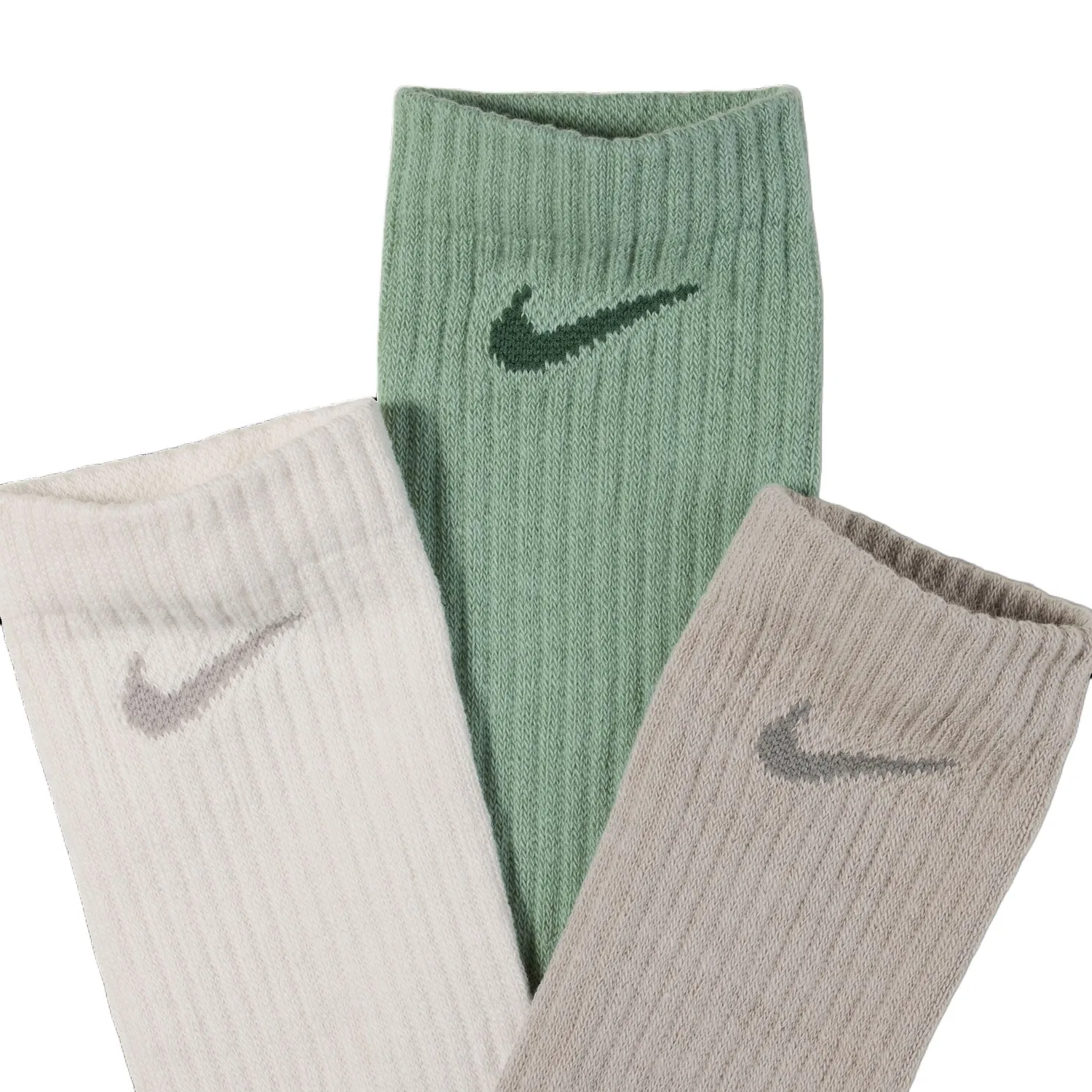 Мужские носки с длинным голенищем Nike, White/Beige/Green — фото 3