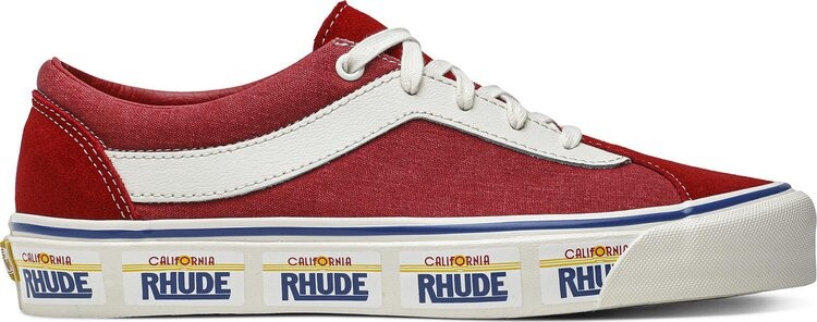 

Кеды Vans Rhude x Bold Ni California Plate - Red, красный