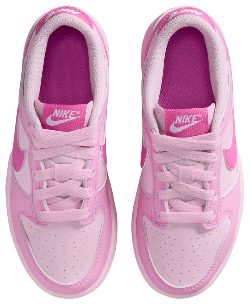 Кроссовки для девочек Dunk Low N Nike, цвет Playful Pink/Pink Rise/Pink Foam — фото 4