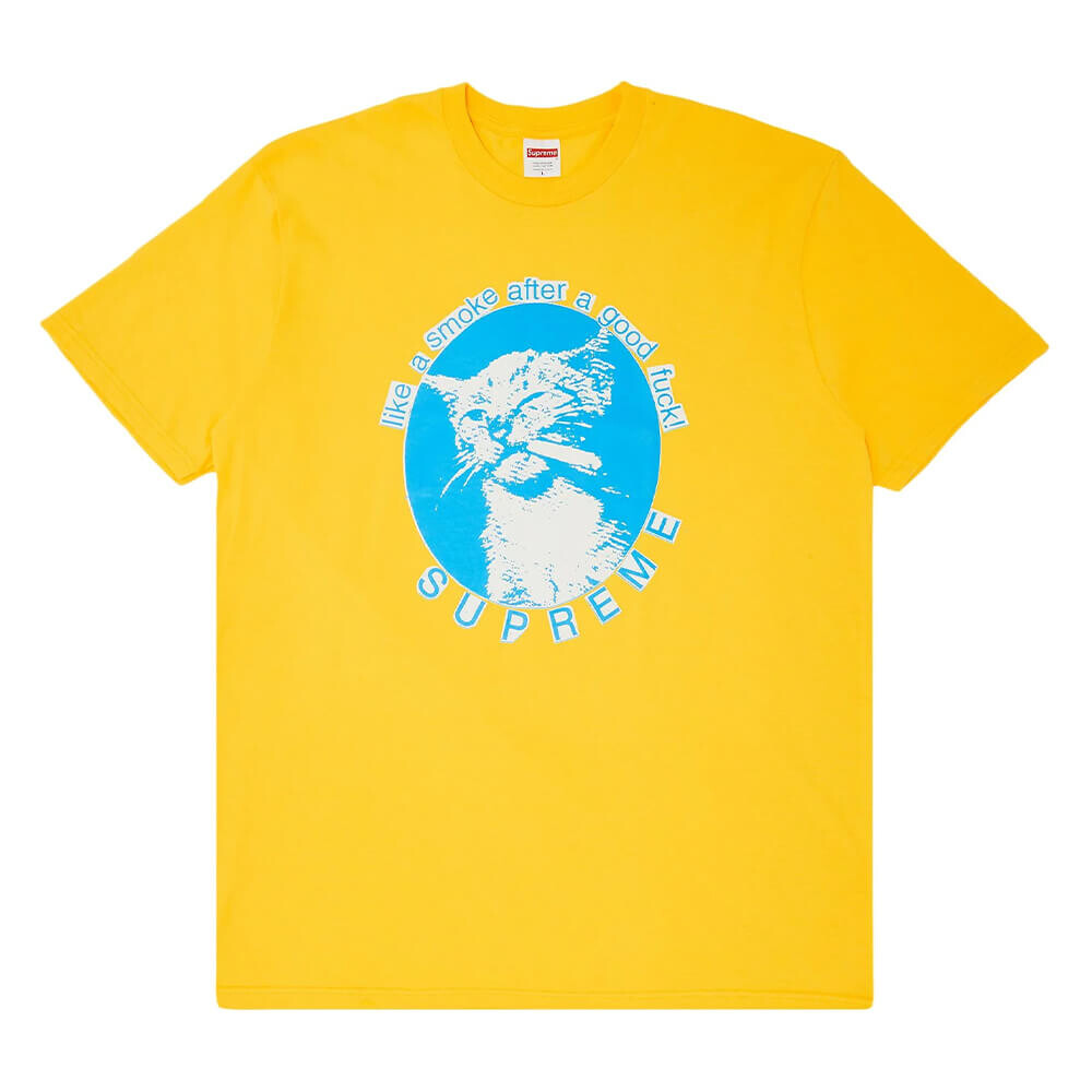 

Футболка Supreme Smoke, жёлтый, Желтый, Футболка Supreme Smoke, жёлтый