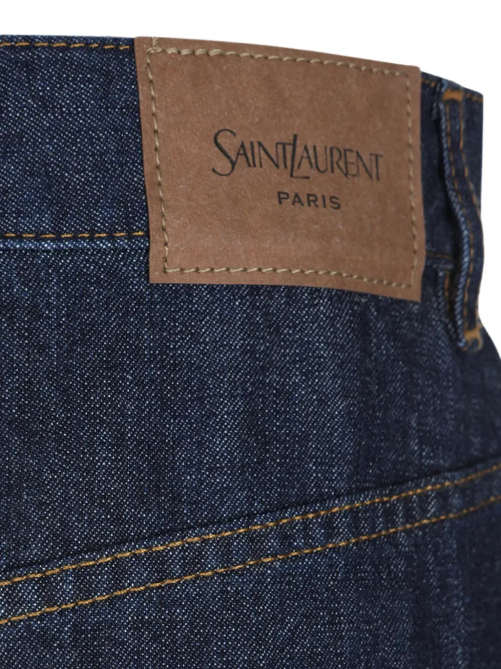 Макси-юбка из денима Saint Laurent, синий — фото 4