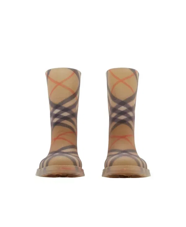 Детские сапоги для девочки резиновые Burberry Classics Sand Beige, Sand Beige — фото 2