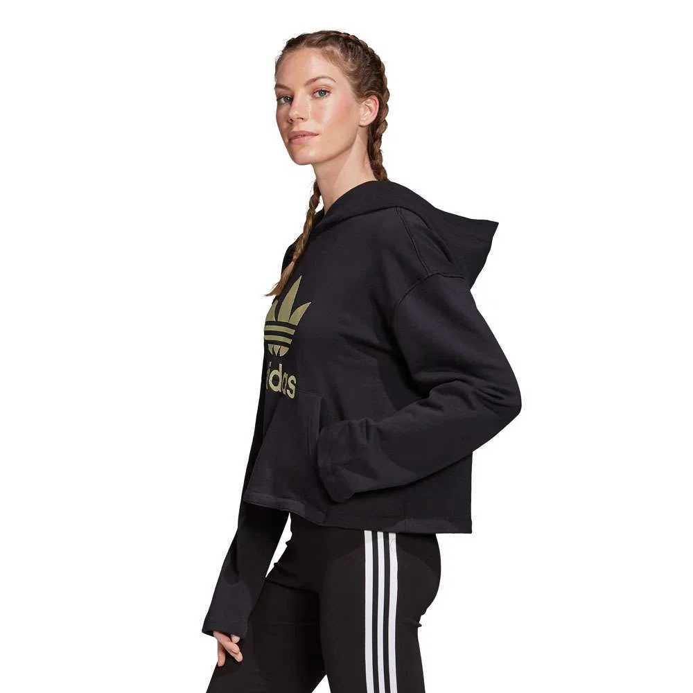 Толстовка с логотипом Adidas Originals Premium, черный/золотой — фото 3