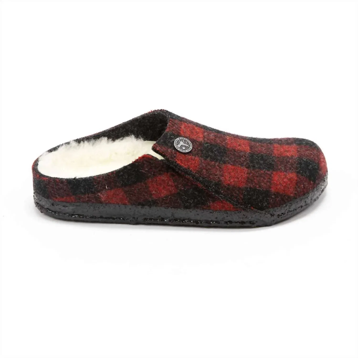 Детские тапочки-клоги без рукавов Zermatt Rivet Kids Comfort Birkenstock, Plaid Red — фото 2