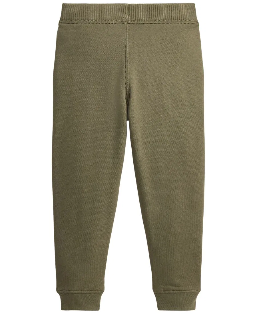 Детские спортивные брюки из флиса с утяжкой Polo Ralph Lauren, Cruise Olive — фото 2