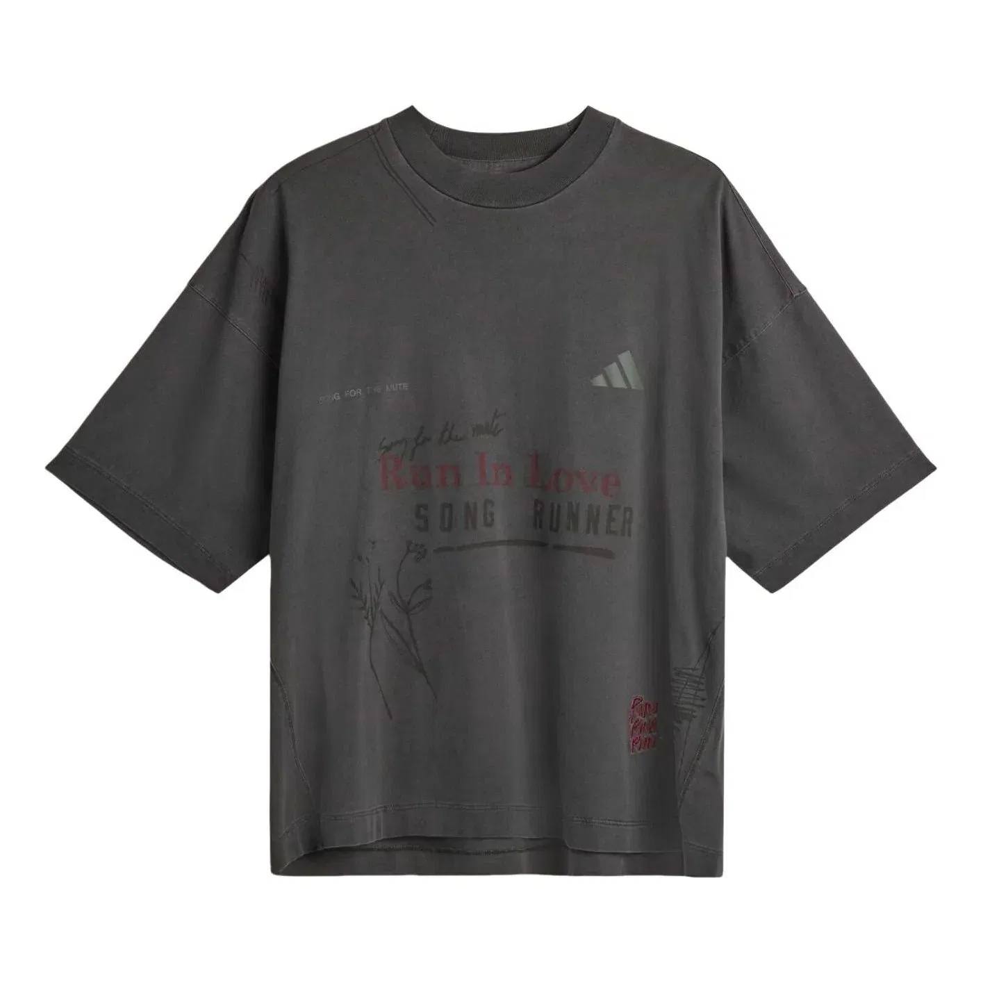 Мужская футболка Song for the Mute T-Shirt Asia Sizing 'Utility Grey' adidas, Utility Grey