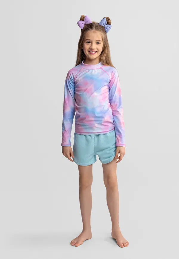 Комплект из 2 лонгсливов с градиентом Minoti, light pink, light blue