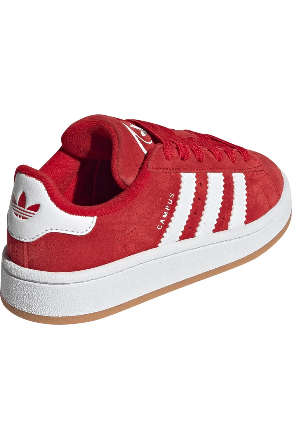 Кроссовки детские на шнуровке Campus 00s adidas, Better Scarlet/White — фото 2