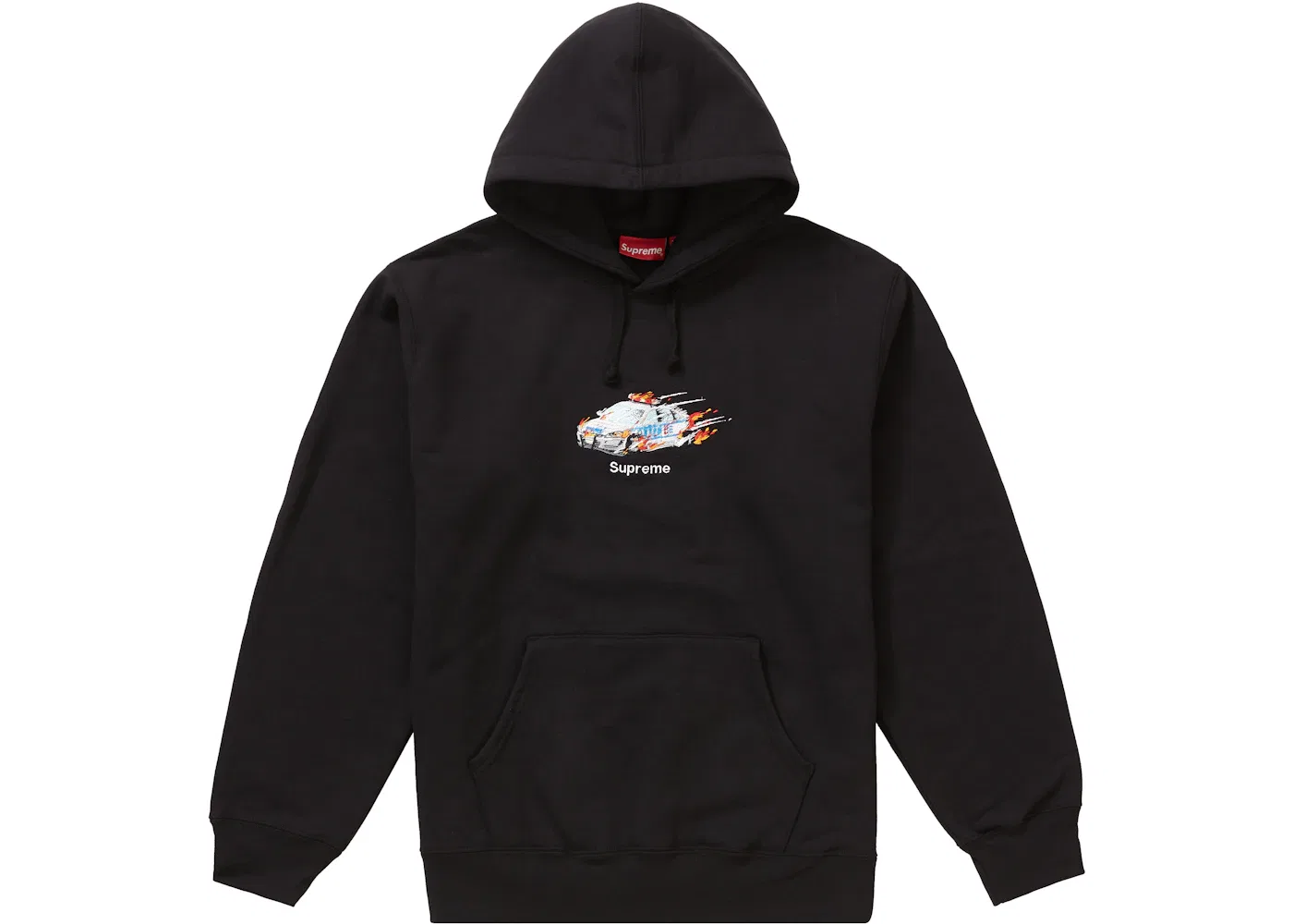 Мужская худи с принтом Hooded Sweatshirt Supreme, Black