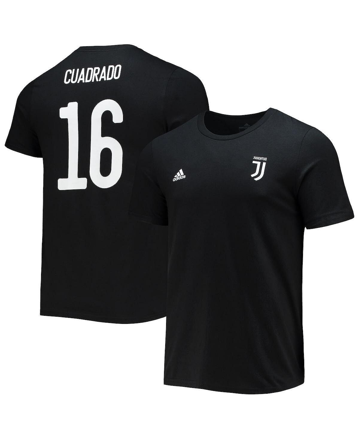 

Мужская футболка juan cuadrado black juventus amplifier с именем и номером adidas, черный
