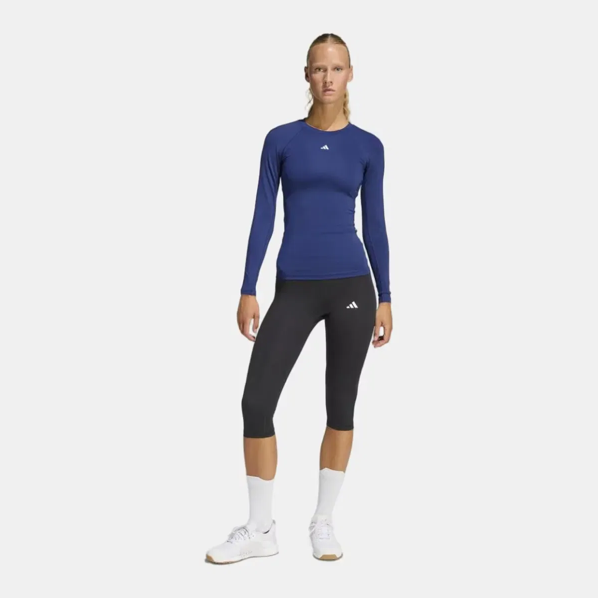Женские компрессионные леггинсы Techfit adidas, Azul — фото 4