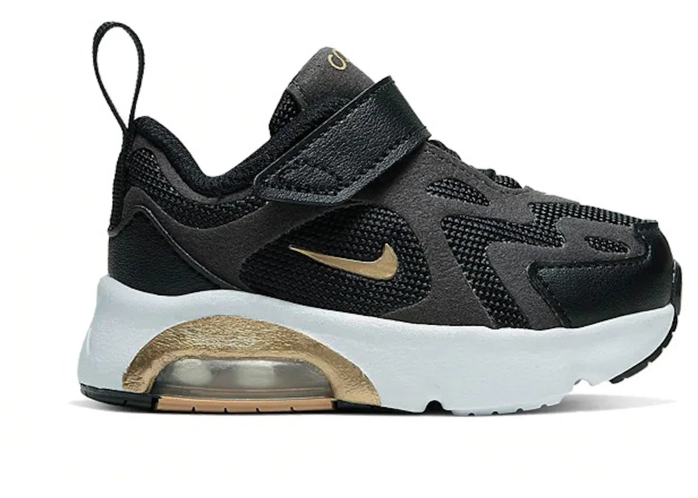 Детские кроссовки Lifestyle Nike Air Max 200, Black/Metallic Gold/White