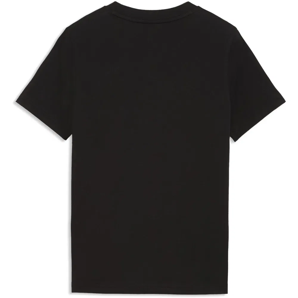 Детская футболка с принтом Puma Essential Tape, Black — фото 4