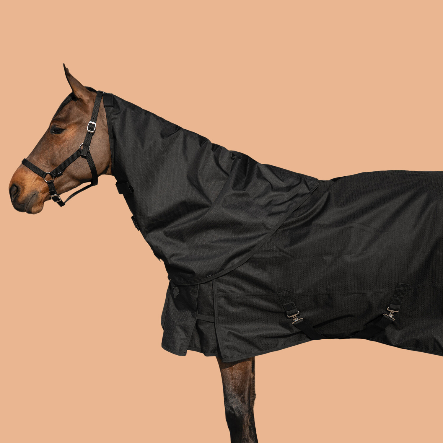 

Шейный чехол Fouganza AllWeather Light Horse водонепроницаемый, черный