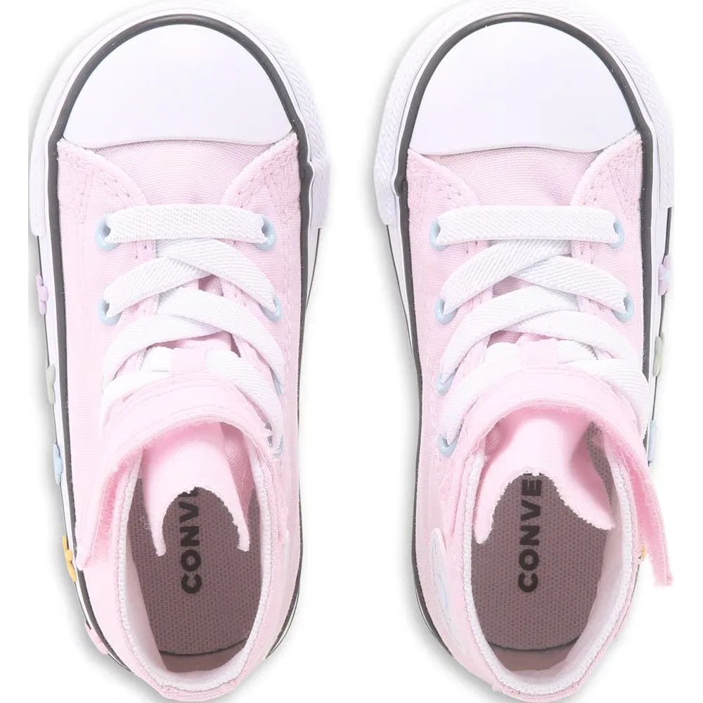Детские высокие кроссовки Chuck Taylor All Star 1V для малышей Converse, Pink/Bloom — фото 4