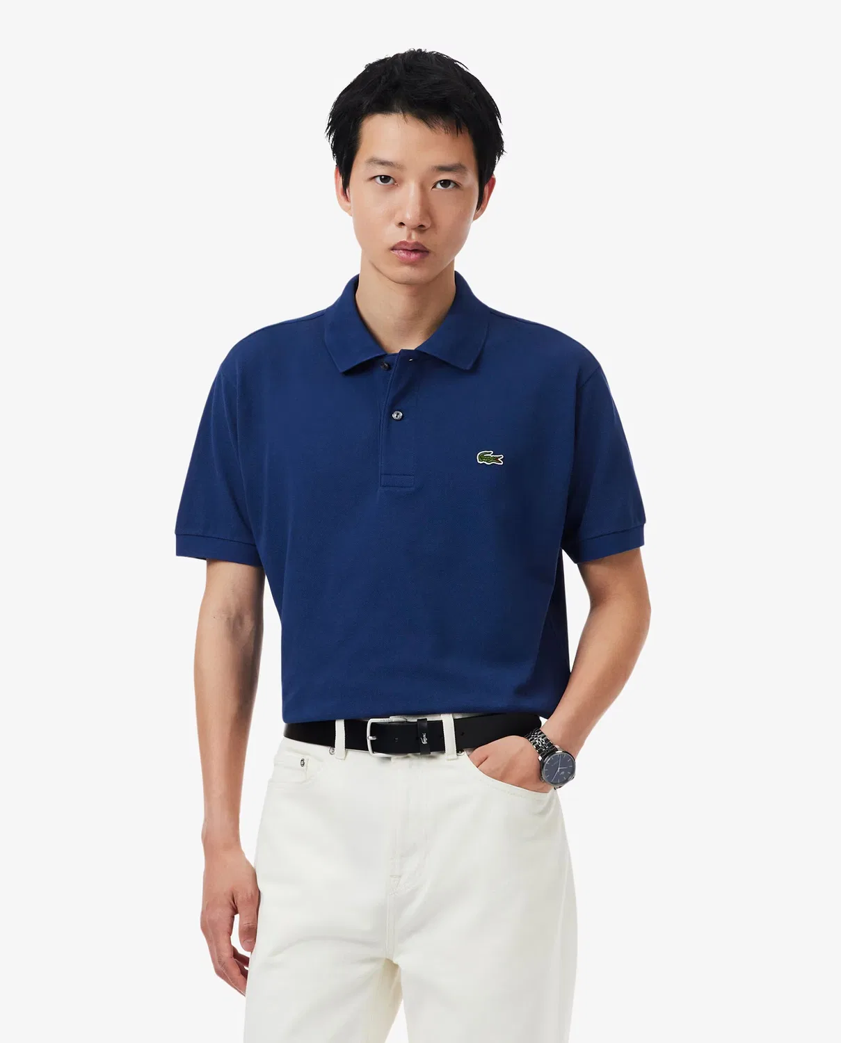 Рубашка с коротким рукавом, Polo Original Corte Clásico, Lacoste, темно-синий