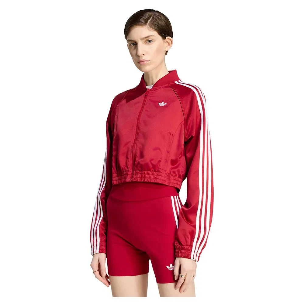 Женский свитшот из атласа Adidas Originals Satin SST, Red