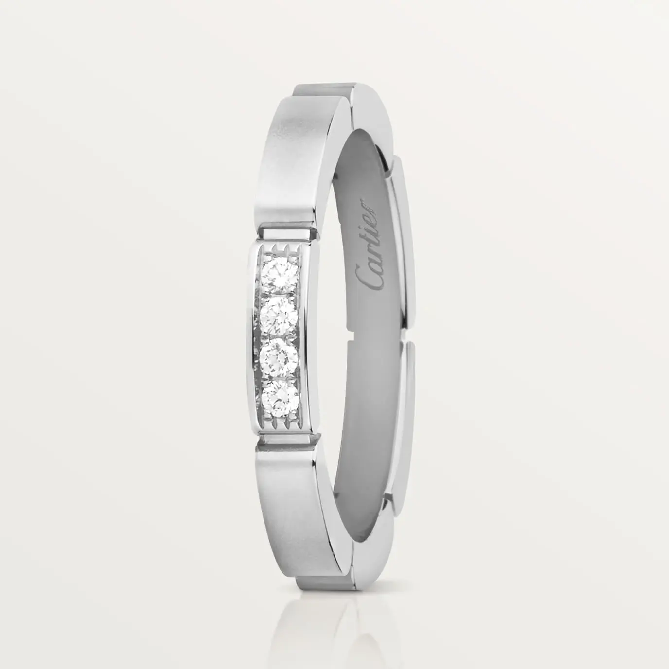 

Кольцо Cartier Maillon Panthere Wedding, белое золото/бриллианты