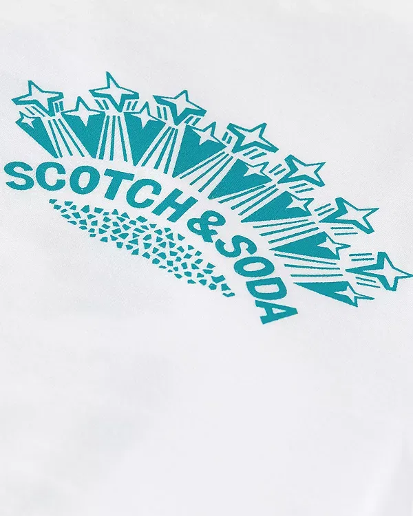 Детская футболка для мальчиков с принтом Scotch & Soda, Bright White — фото 3
