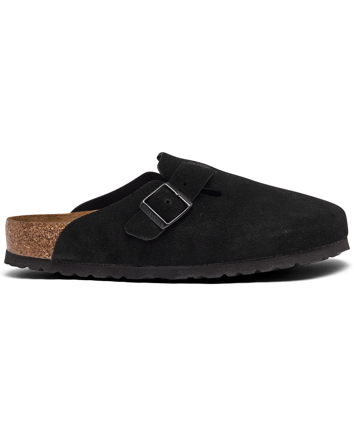 Мужские замшевые кожаные сабо boston с мягкой стелькой от finish line Birkenstock, черный — фото 3