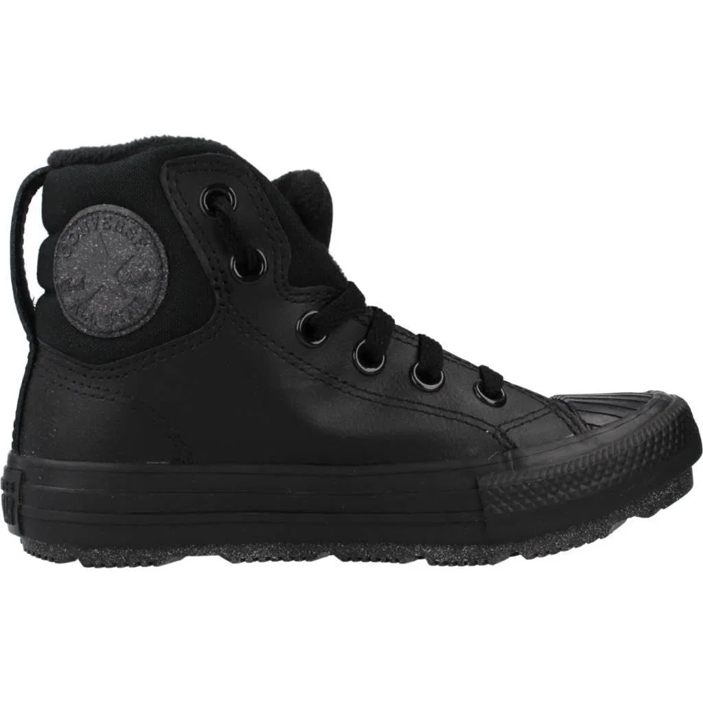 Детские ботинки для мальчиков кожаные Converse Chuck Taylor All Star Berkshire Boot, Black — фото 4