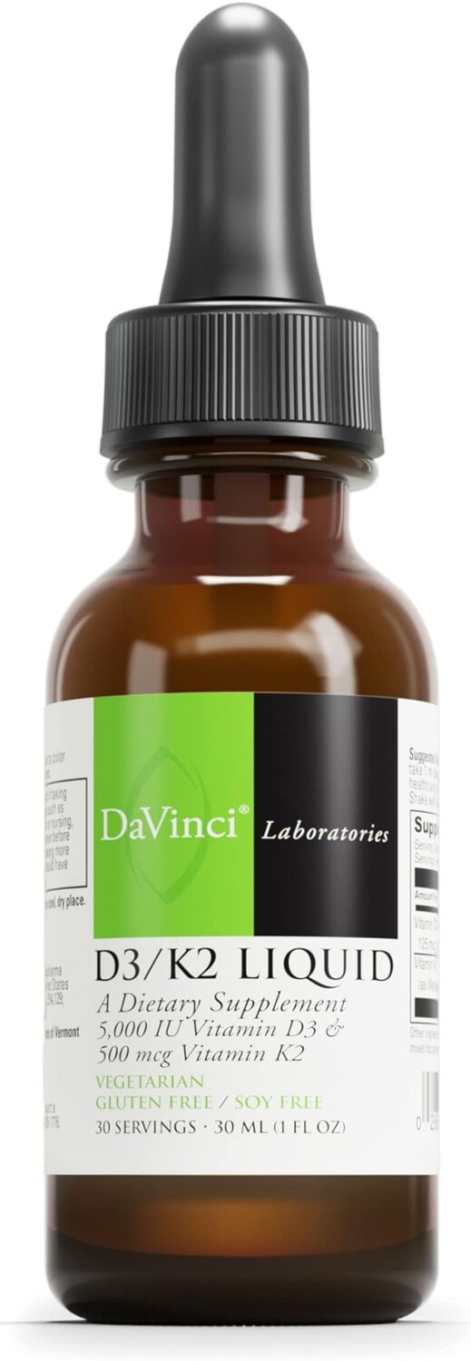 

DaVinci Labs D3/K2 Liquid — Добавка с жидким витамином D3 и витамином D2 — 30 мл