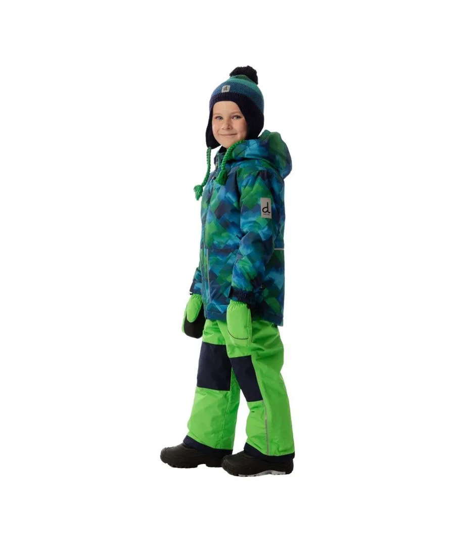 Комплект из куртки и снежных штанов с принтом в клетку, модель CHILL Deux par Deux, Blue And Green Checkered Print — фото 2