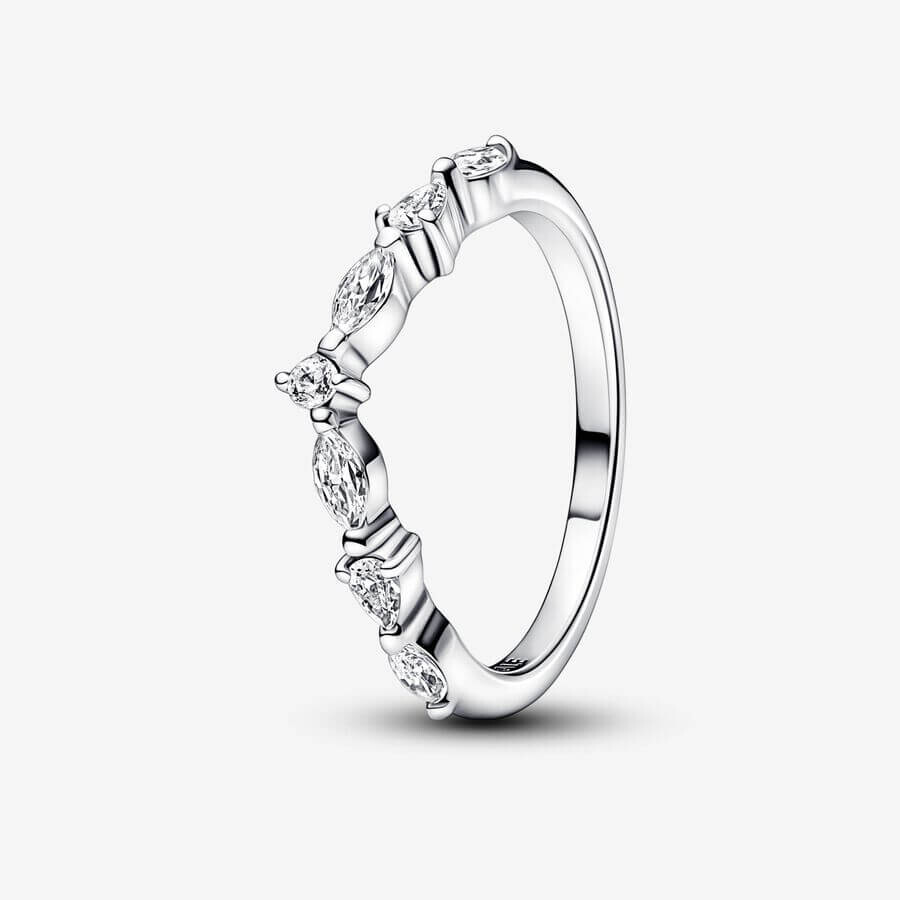 

Кольцо Pandora Timeless Wish Sparkling Alternating, серебро