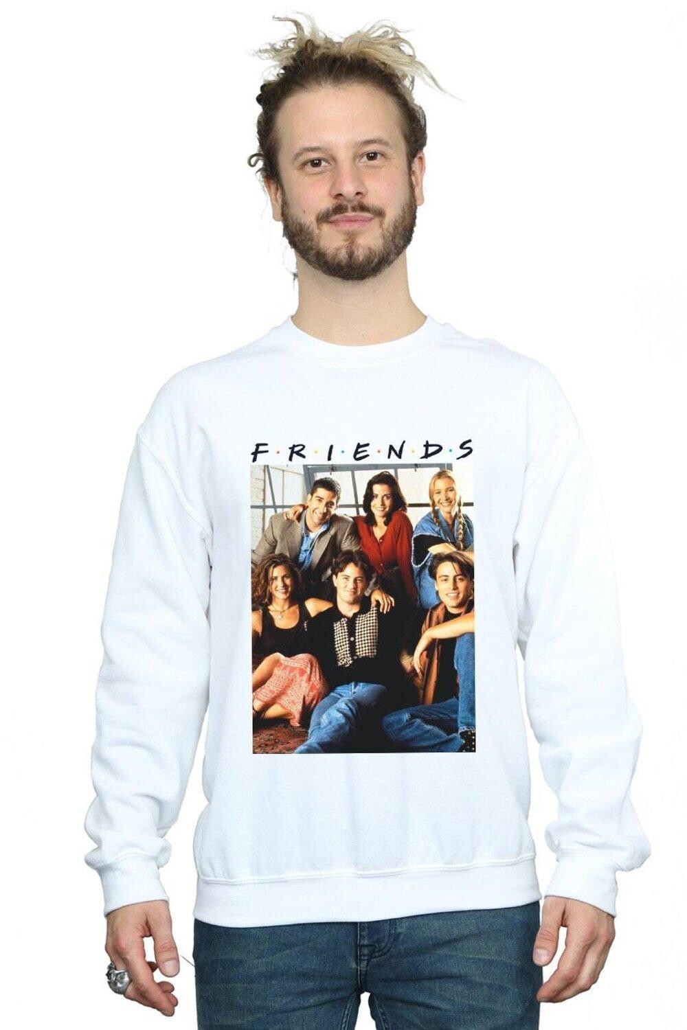 

Толстовка с окном для группового фото Friends, белый